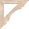 Ekena Millwork Olympic Traditional Smooth Bracket w/ Offset Brace, Douglas Fir, 7 1/2"W x 46"D x 46"H BKT0806X46X46OLY01SDF - alternate 4
